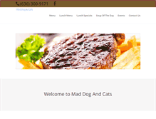 Tablet Screenshot of maddogandcats.com